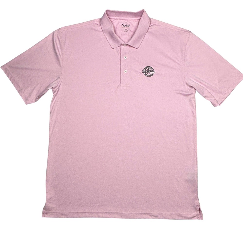Oxford America Mens XL Pink PGA National Resort Spa Palm Beach‎ Golf Polo Shirt
